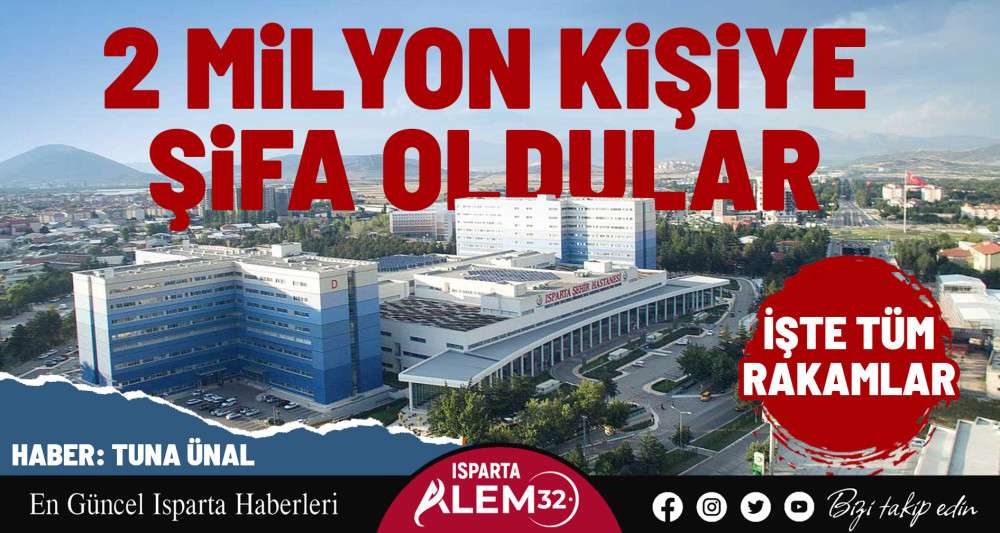 1 milyon 950 bin kişiye şifa oldular