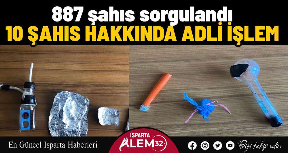 10 şahıs hakkında adli işlem          