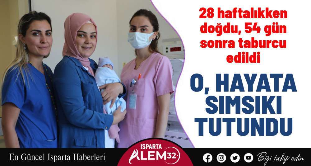 28 haftalıkken doğdu, 54 gün sonra taburcu edildi