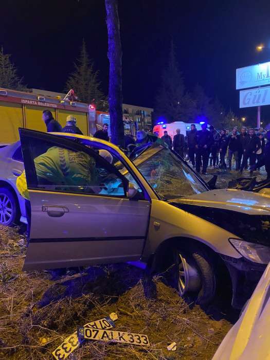 Isparta’da feci kaza