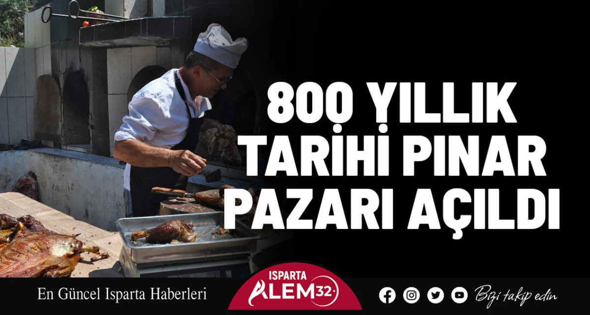 800 YILLIK TARİHİ PINAR PAZARI AÇILDI