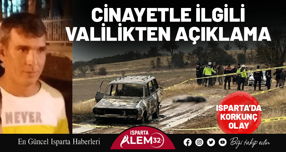 CİNAYETLE İLGİLİ VALİLİKTEN AÇIKLAMA