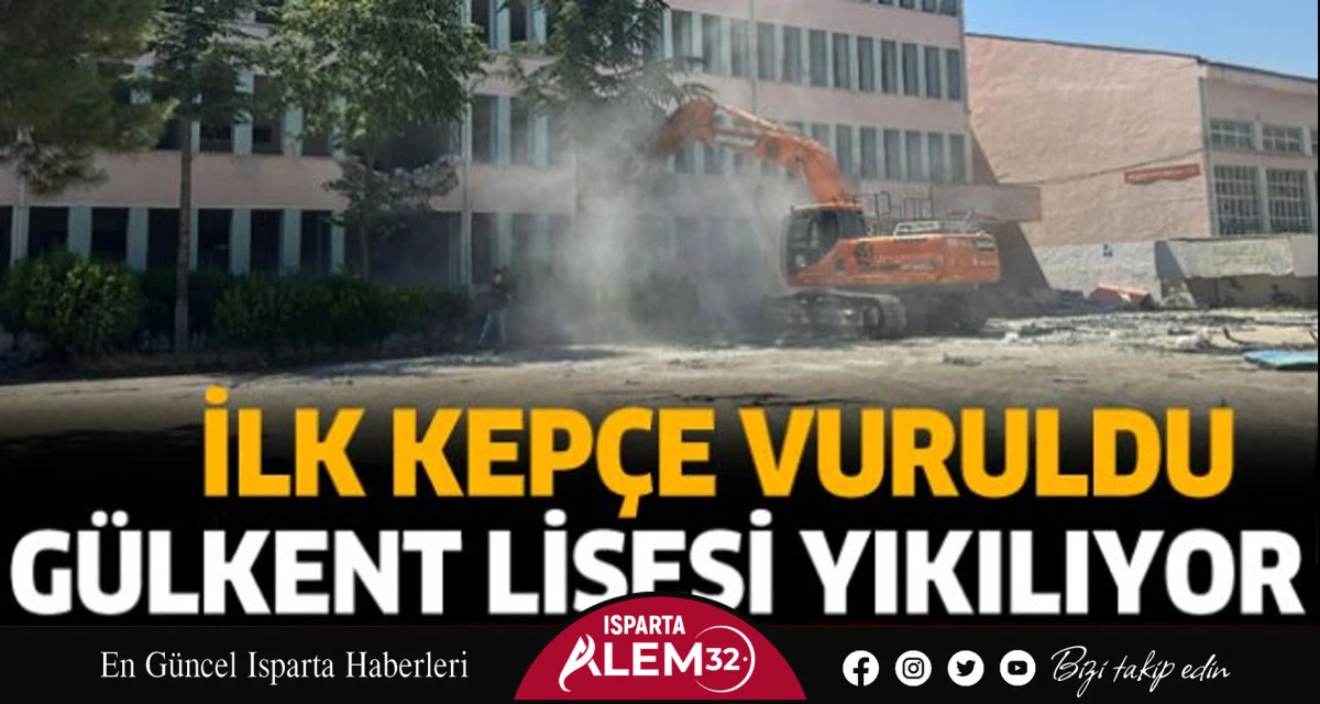 Gülkent Lisesi yıkılıyor