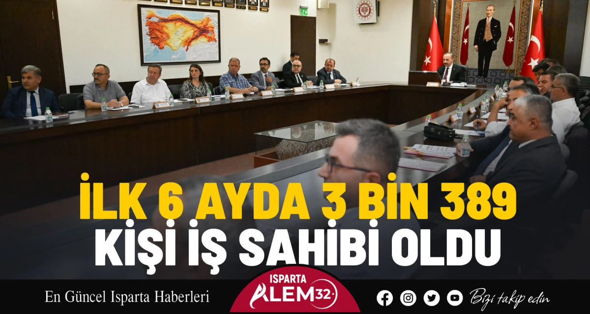 İlk 6 Ayda 3 Bin 389 Kişi İş Sahibi Oldu