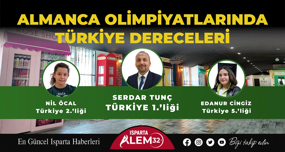 Isparta Doğa Koleji&rsquo;nde Almanca Olimpiyatlarında T&uuml;rkiye Dereceleri