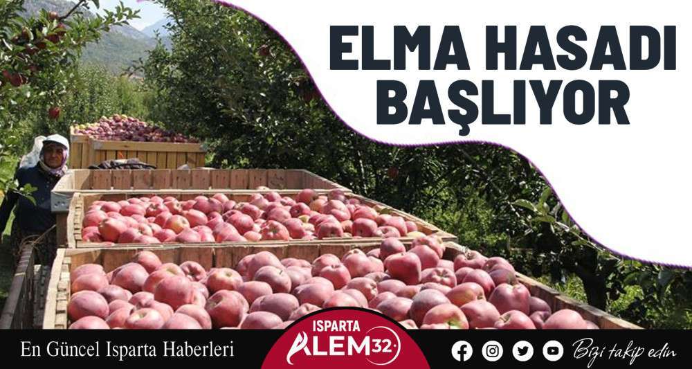 Isparta'da Elma Hasadı Başlıyor