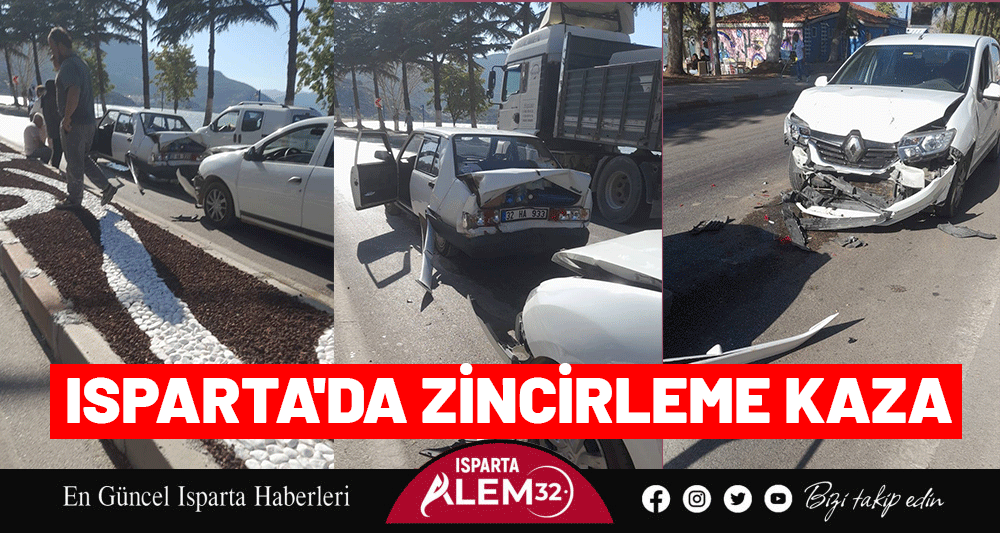Isparta'da Zincirleme Kaza