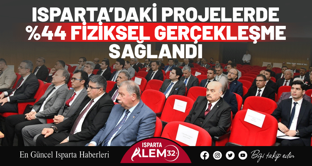 Isparta’daki Projelerde %44 Fiziksel Gerçekleşme Sağlandı