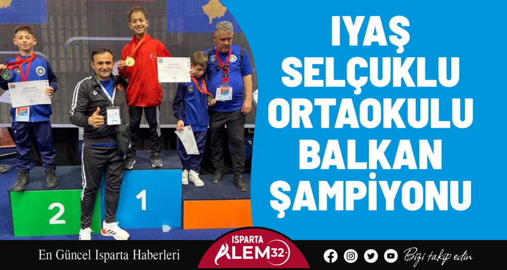 Iyaş Selçuklu Ortaokulu Balkan Şampiyonu
