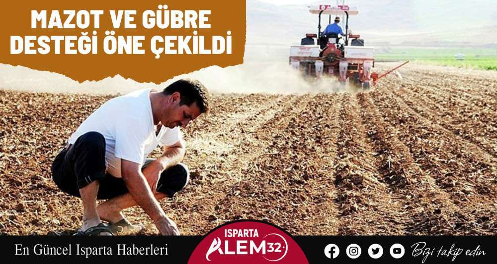 Mazot ve gübre desteği öne çekildi