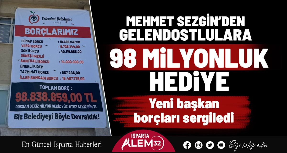 Mehmet Sezgin’den Gelendostlulara 98 Milyonluk Hediye