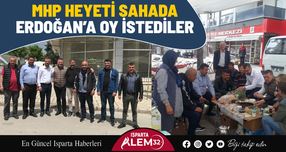 MHP Heyeti Sahada! Erdoğan’a Oy İstediler