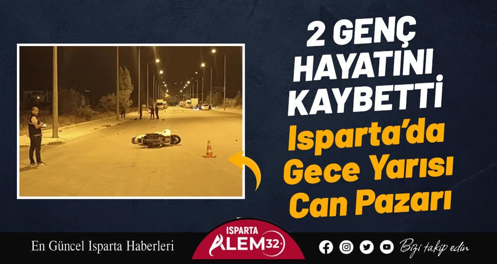 MOTOSİKLET ÇARPIŞMASINDA 2 GENÇ HAYATINI KAYBETTİ