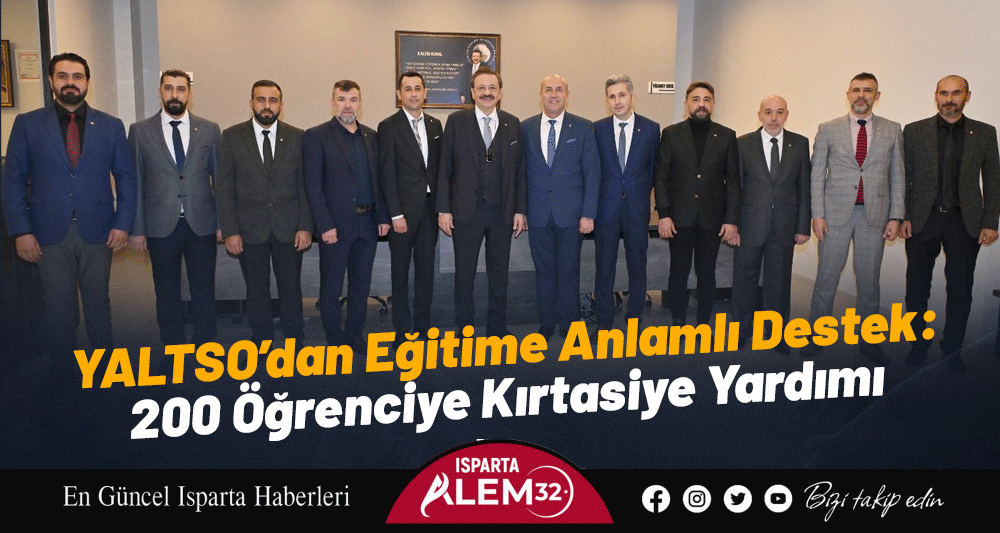 YALTSO’dan Eğitime Anlamlı Destek:  200 Öğrenciye Kırtasiye Yardımı