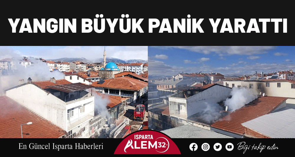YANGIN B&Uuml;Y&Uuml;K PANİK YARATTI