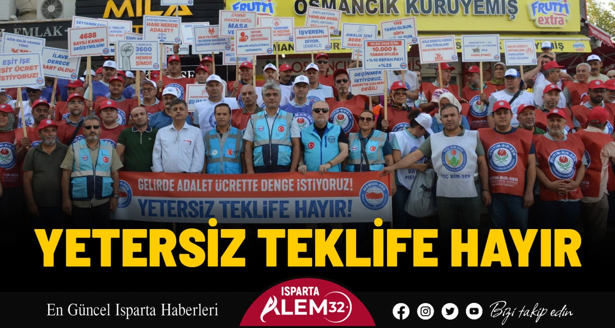 YETERSİZ TEKLİFE HAYIR